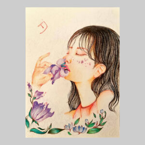 ภาพผู้หญิงกับดอกไม้