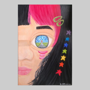 สีอะคริลิคบนผ้าใบ