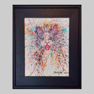 ภาพแมวabstract_พร้อมกรอบ