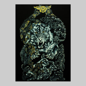 ภาพวาด_นักษัตร ปีเสือ ,ปีกระต่าย