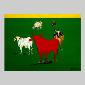 ภาพวาดวัวแดง