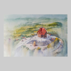 ภาพวาด วัดป่าภูหายหลง