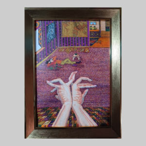 ภาพวาด งานศิลปะ พร้อมกรอบ