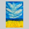 ภาพวาด Yellow and blue