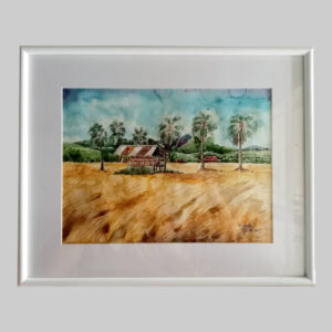 ภาพวาด ทุ่งนา