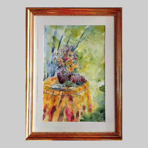 รูปวาด แจกันดอกไม้