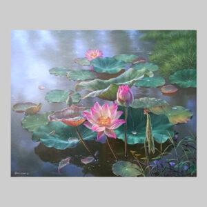 ภาพวาด ดอกบัวบาน