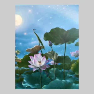 ภาพวาด ดอกบัว_2
